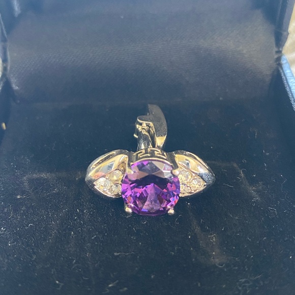 Angelino Men’s Cufflink - Gem with Crystal Accents - Picture 3 of 5